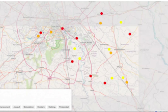 create a smart women safety web app with map integration
