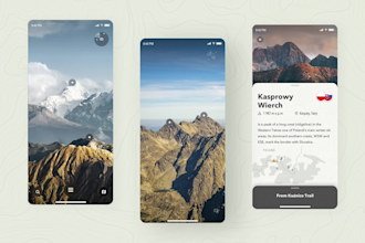 create a peak finder app, mountain peak app, mountain identification app