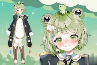 design and rig vtuber in live2d for your stream vtuber model 2d vtuber model