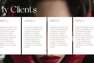 design an aesthetic portfolio