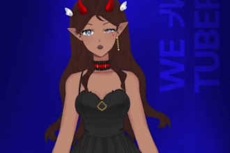 draw and rigged live2d vtuber model live2d animation 2d 3d streaming avatar