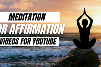 make guided meditation or affirmation videos for youtube