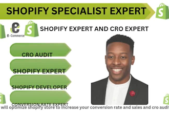 optimize shopify store to increase your conversion rate and sales and cro audit