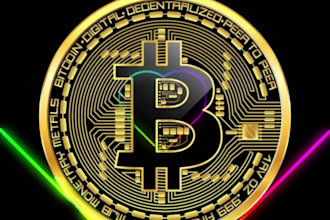 do unique cryptocurrency, token and coin logo design
