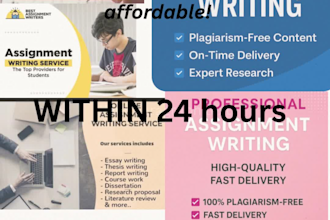 write professional assignments in urdu and english