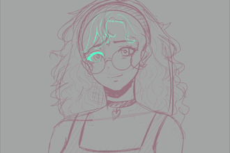 draw anime illustration, original character or fanart