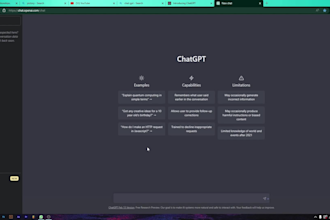 create a screencast tutorial video with voice over about chatgpt or gemini