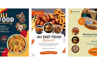 design eye catching flyers brochures posters and event invitations
