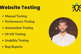 do QA testing, automation testing and report bugs