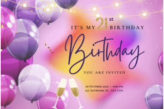 design custom menu, poster and birthday cards