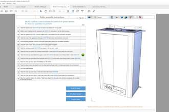 create technical and interactive 3d PDF catalog of your products