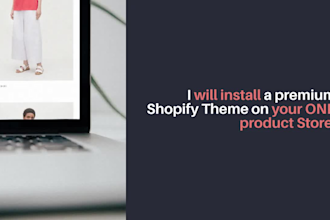 create single product shopify dropshipping store, or shopify website design