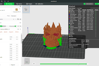 repair and slice stl file on bambu lab for 3d printing