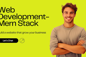 develop websites as a full stack web developer for front end and back end