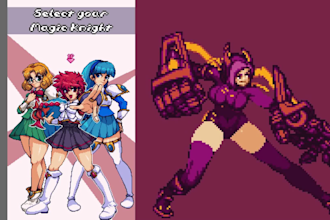 design nsfw pixel character, nsfw pixel art, sprite sheet, nsfw animation