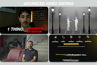 edit vsl video sales letter, talking head for landing page, web, ad or youtube