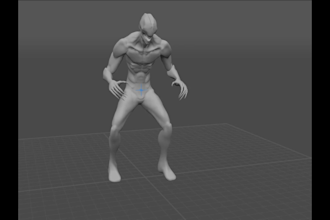 3d game character animation,animate creature attack,mutant walk,beast animation