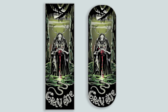 create personal illustration for your skateboard