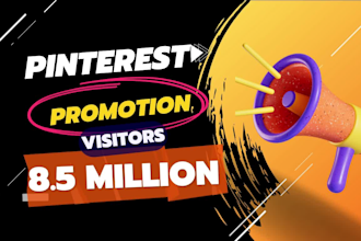 promote etsy, ebay, amazon, shopify, wix to 7 million pinterest