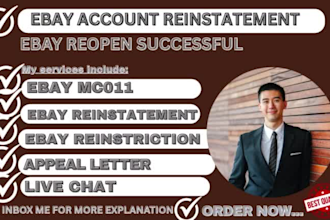 do ebay account reinstatement vero suspension mc011 mc999 reinstatement store
