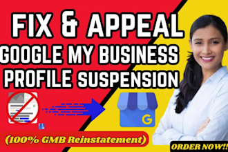 appeal gmb approve suspended google my business profile page, gmb reinstatement