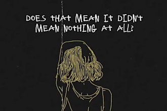 create a trendy hand drawn animated lyrics video for your song track
