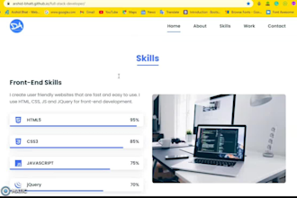 develop professional responsive and user friendly websites