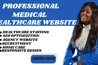 design medical healthcare staffing agency homecare and dental website