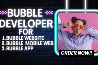 design bubble io website build bubble app bubble developer bubble saas