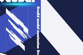 draw and rig custom male and female live2d model vtuber outfit live2d rigging