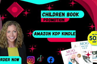 do children book promotion amazon kdp kindle  book promotion booktok video