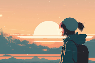create a lofi loop animation music video for you