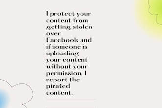 report infringing videos and posts to facebook