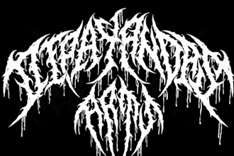 design brutal logo for your band,community,group or merch
