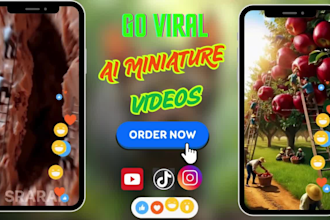 create viral ai miniature videos ai miniworkers ai minichef ai product videos