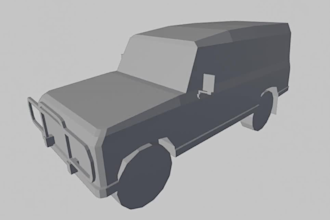 make 3d low poly game models