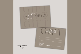 design attractive gift certificate, gift card, voucher design within 6 hours