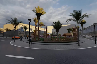 exterior design and render house, commercial building