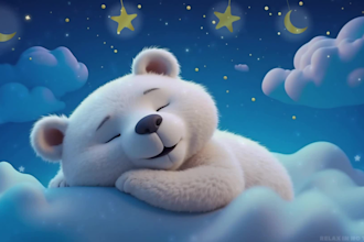 create 12 hours monetizable lullaby baby sleep music videos for youtube channel