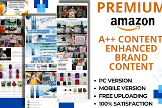 create amazon premium ebc or enhanced brand content