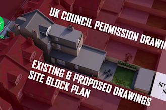 create the UK planning permission drawings