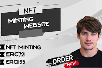 build nft minting marketplace, nft staking by erc721 erc1155 on evm, solana, ton