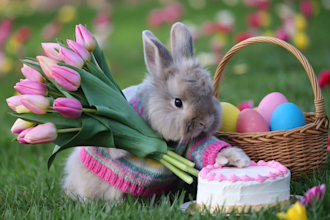 create a personalized ai video greeting with a magical rabbit for any holiday