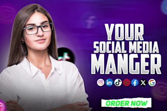 be your social media manager and personal assistant for social media