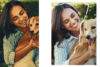 create custom 8bit pixel art portrait from your photo