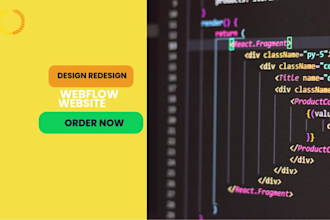 become your own webflow expert, design or develop a webflow website, webflow