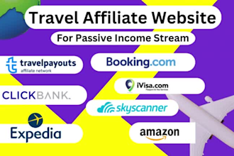create automated travel affiliate website for passive income stream