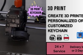 do professional keychain design ready to 3d print stl file
