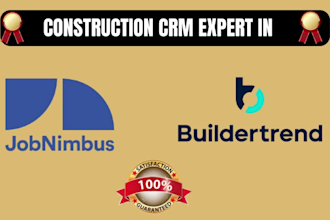 be your expert in jobnimbus and virtual assistant, buildertrend expert