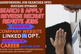 reverse recruit, search and apply jobs, tailor job application, job hunt, CV